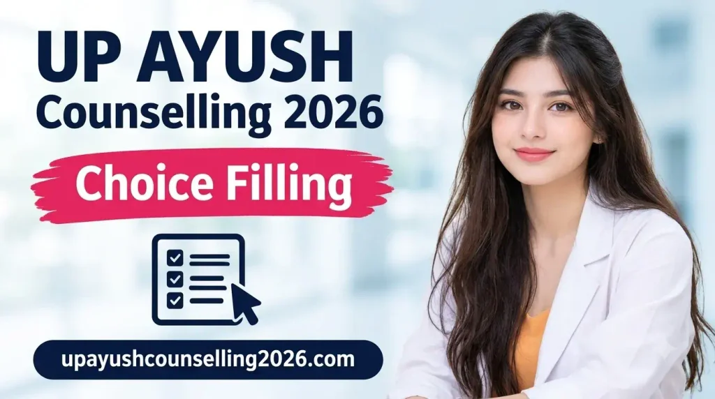 UP AYUSH Counselling 2026 Choice Filling Process